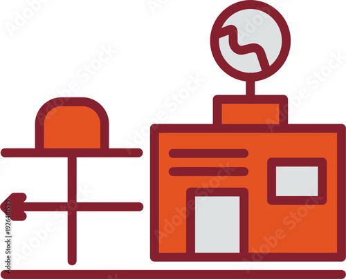 Weather Station Vector Icon