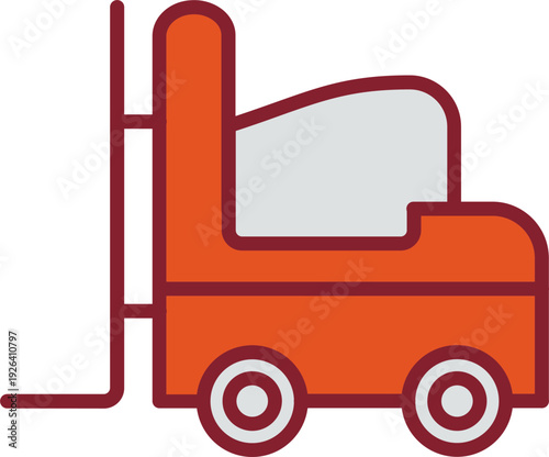 Forklift Vector Icon