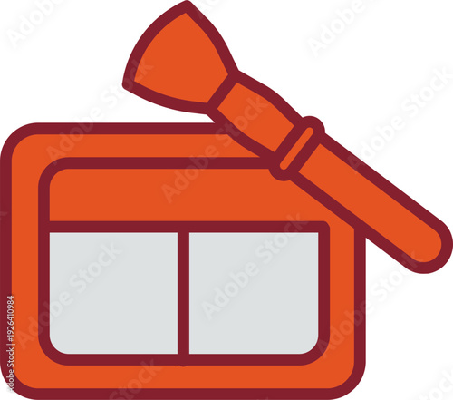 Blushon Brush Vector Icon