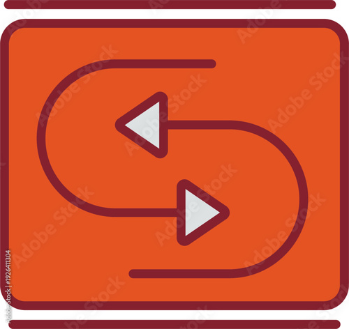 Reverse Arrow Vector Icon