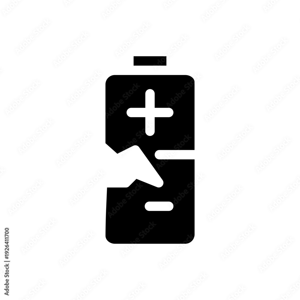Obraz premium Leak battery icon