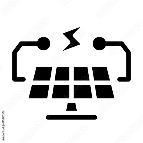 Solar cell icon