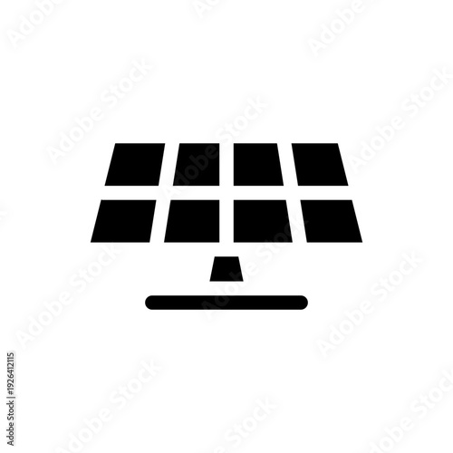 Hot temperature of solar cell icon