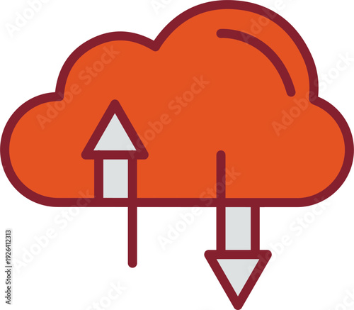 Cloud Storage Vector Icon