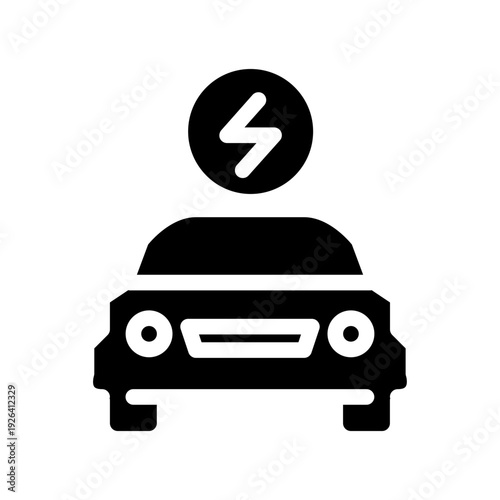 Electric car icon