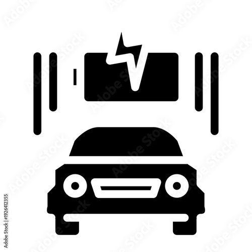Electric car icon