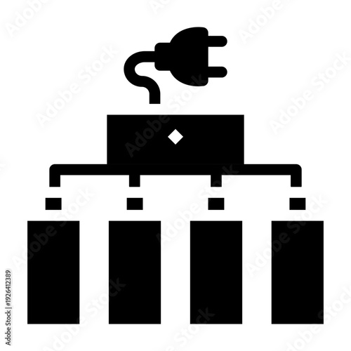 Battery charger unit icon