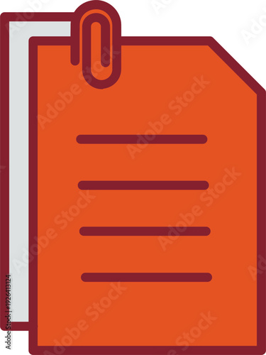 Attached Documents Vector Icon