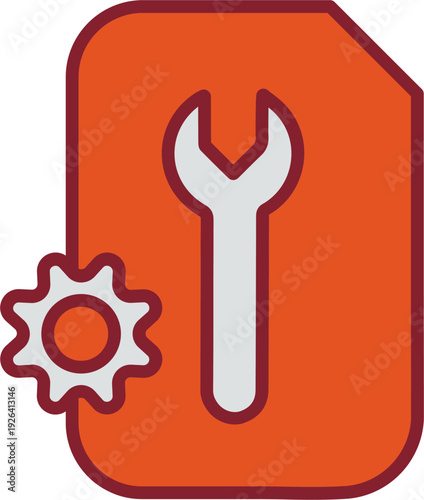 Document Setting Vector Icon