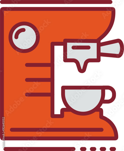 Coffee Machine Vector Icon