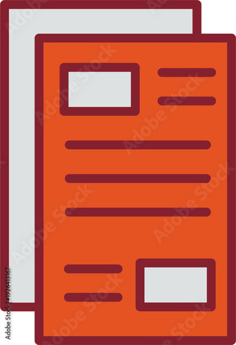 Newspaper Vector Icon