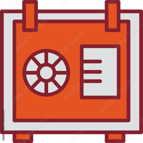 Safe Box Vector Icon