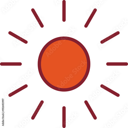 Sun Vector Icon