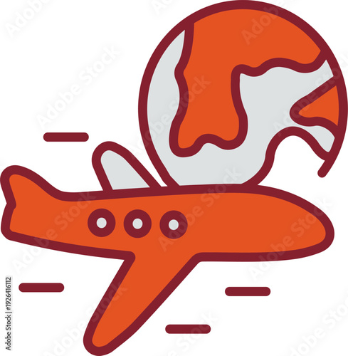 International Flights Vector Icon