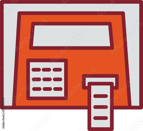 ATM Machine Vector Icon