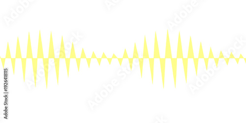 Abstract vector illustration of a blue sound wave and music equalizer backdrop featuring a technology line design that blends audio frequency graphs with a nature field of grass