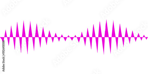 A digital blue sound wave vector illustration featuring a modern audio frequency waveform and electronic equalizer pulse design for music technology business and computer data charts