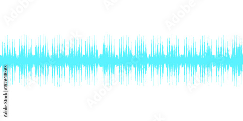 Digital art illustration of an abstract blue background with light lines and a green equalizer wave design representing a music sound backdrop in a nature field