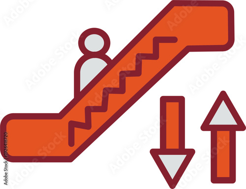 Escalator Vector Icon