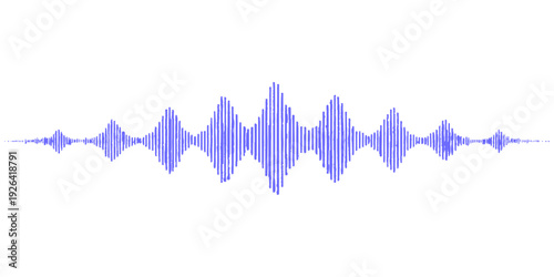 An abstract blue wave line vector illustration features a 3d design flowing over a white winter landscape field