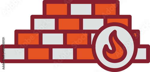 Firewall Vector Icon