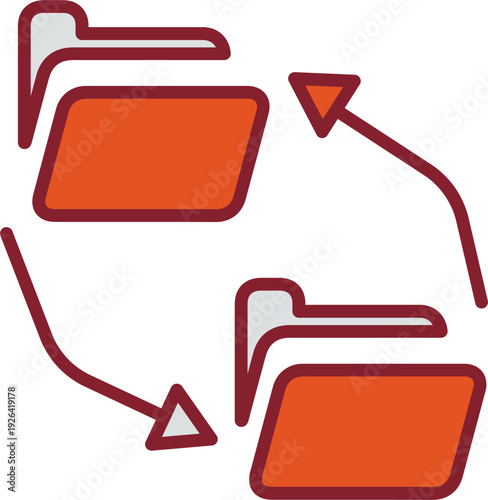 Data Exchange Vector Icon