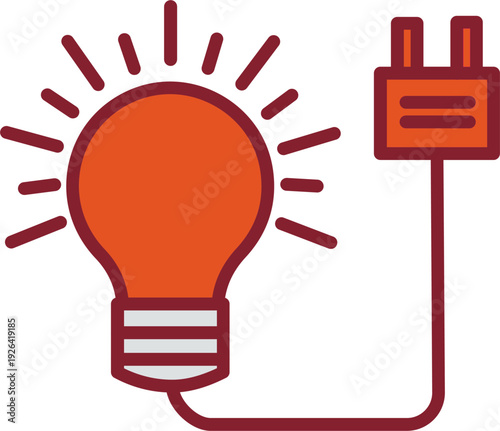 Electric Bulb Vector Icon