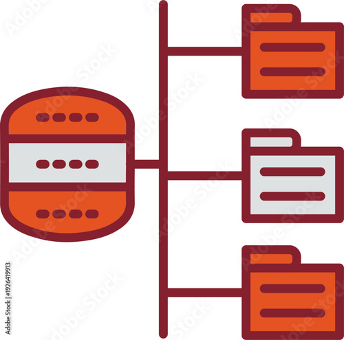 Data Structure Vector Icon