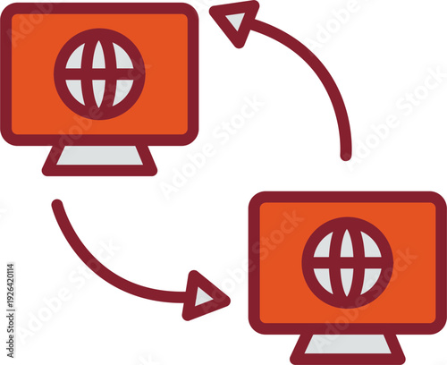 Synchronization Vector Icon