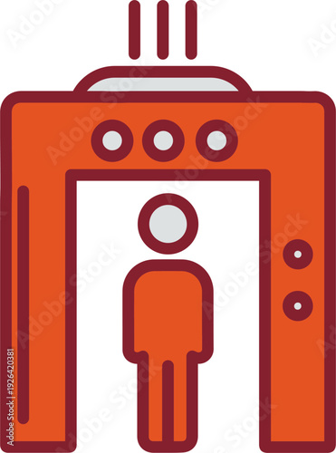Airport Security Vector Icon