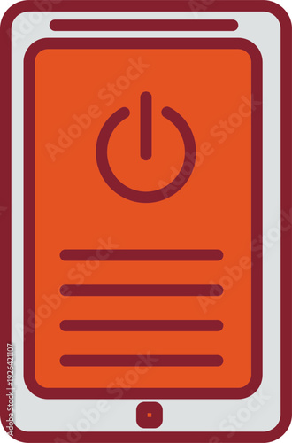Shutdown Button Vector Icon