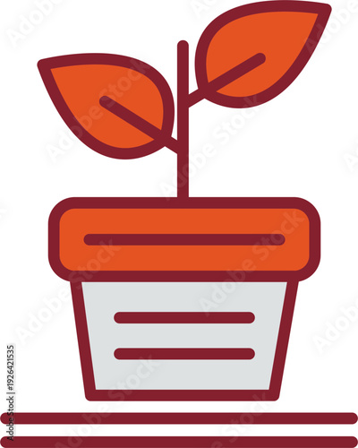 Plant Pot Vector Icon