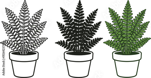 Lavender Botanical Illustration Set Featuring Hand Drawn Lavender Bushes Butterfly Hanging Flower Pot and Sprigs in Vintage Black Ink Sketch Style for Nature Design