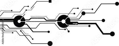 A stylized, abstract representation of data flowing – perhaps lines connecting points in a simple, geometric shape