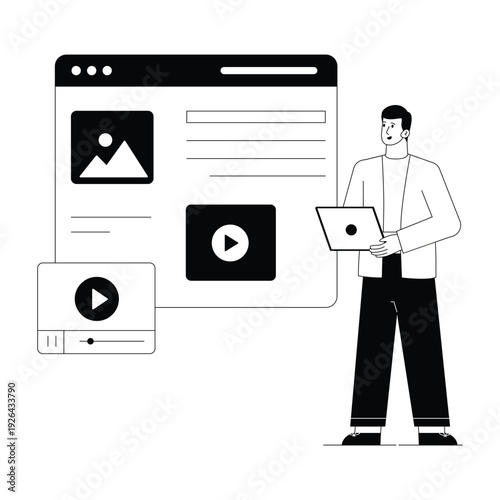 web content    Vector illustration. EPS 10	