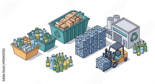 Warehouse Storage Cans Bottles Pallets.