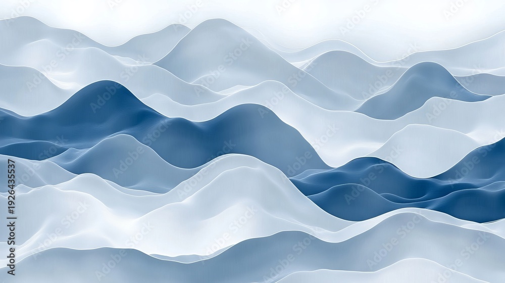 Fototapeta premium Abstract Fluid Texture Background with Organic Shapes and Seamless Ripples in Monochromatic Tones