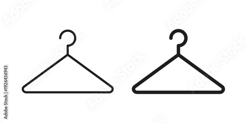 Wardrobe icon. simple thin line icon vector illustration pack on white