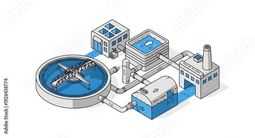 Water Treatment Plant Facility Infrastructure.