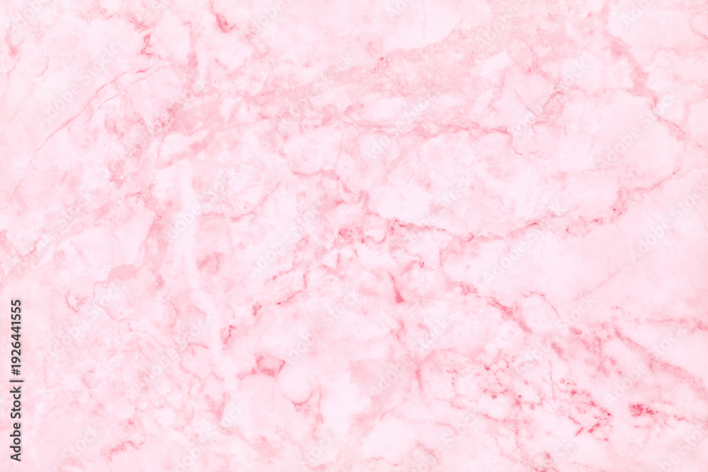 Fototapeta premium Pink marble texture background with high resolution for interior decoration. Tile stone floor in natural pattern.