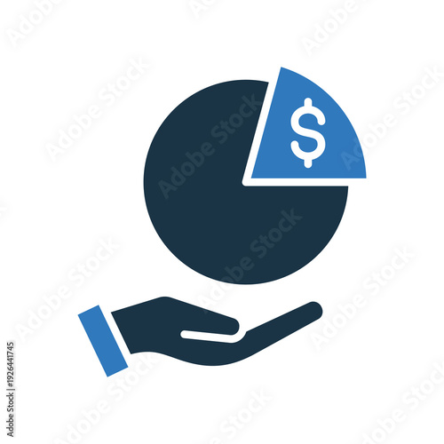 Equity mixed color icon