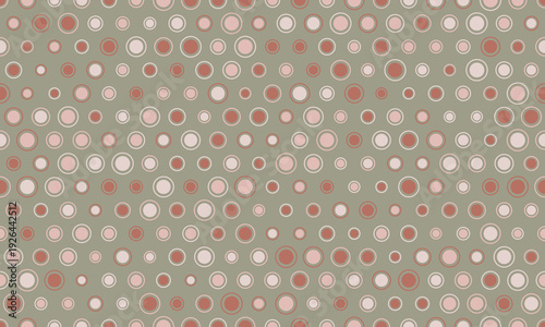Elegant, mutedtoned circle pattern.  Perfect for backgrounds, textiles, or website design.  Subtle yet sophisticated, this design offers a sense of calm and order.