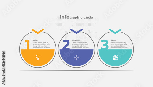 Presentation business abstract background infographic template colorful