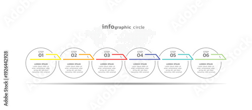 Presentation business abstract background infographic template colorful