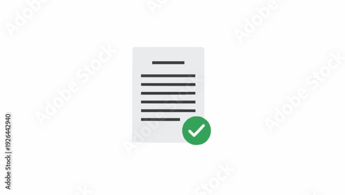 Document with green check mark.