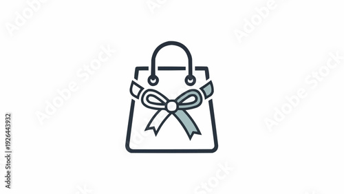 Handbag with bow design accessory.