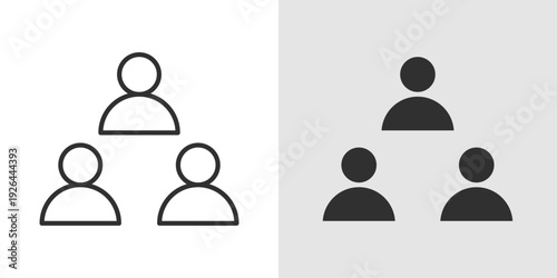 Startup Team Icon representing collaboration, entrepreneurial teamwork, and business growth. Stroke, filled, and colored vector illustration.