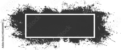 Grunge frame on white background. Grunge frame, black and white. Black and white photo frame Grunge background. Grunge background. Grunge frame. Grunge border.