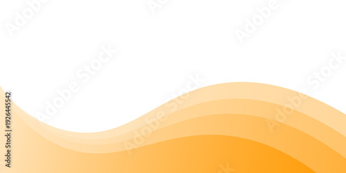 Elegant Orange and White Wave Abstract Background. Minimalist Fluid Curves and Layered Flowing Lines for Creative Branding and Summer Marketing. vector illustration