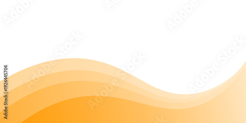 Elegant Orange and White Wave Abstract Background. Minimalist Fluid Curves and Layered Flowing Lines for Creative Branding and Summer Marketing. vector illustration